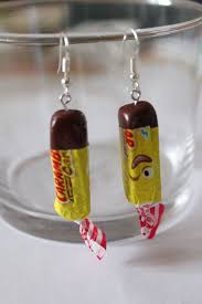 Boucles D Oreilles Bonbon Caramel Bijoux Fimo Boucles D Oreilles Originales Bijoux Pate Fimo