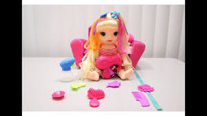 It is trying to be like her, trying on her mother's secretly dresses and jewelry. Baby Alive Cute Hairstyles Youtube