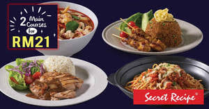 Secret recipe recently launched a promotion of rm10 for a set meal, dine in only. List Of Secret Recipe Related Sales Deals Promotions News May 2021 Msiapromos Com