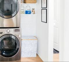 Small laundry room makeovers don't have to be major, just consider the layout of your appliances. Before And After Small Laundry Room Makeovers