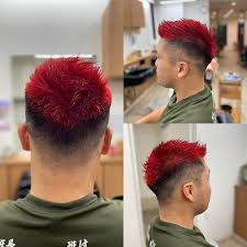 hair navona hommeはinstagramを利用しています ロケットヘア フェードからのアップバング ブリーチ一回色抜けも楽しめるインフラレッドカラー 個性も入れながらカッコよく仕上げたい方は上田までご相談ください フェードカット ロケットヘア
