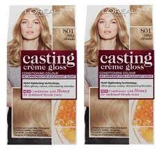 2 X Loreal Casting Creme Gloss Hair Colour 801 Silky Blonde Brand New Ebay Loreal Casting Creme Gloss Loreal Hair Color Gloss Hair