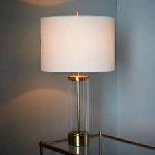 Acrylic Column Table Lamp Antique Brass Table Lamp Lamp Modern Table Lamp