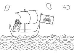 Ausmalbilder Piraten Basteln Gestalten