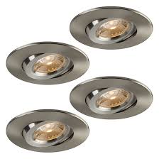 It has an aluminum heatsink for efficient heat dissipation, and a state of the art led driver which gives it excellent dimming performance. Trenz Retina Led Recessed Lights Kit Dimmable 60 W 4 In Brushed Nickel 4 Pack Rona