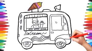 Also there presented some colouring pictures of ice cream trucks and people with ice cream. Ice Cream Truck Kids Drawing Novocom Top