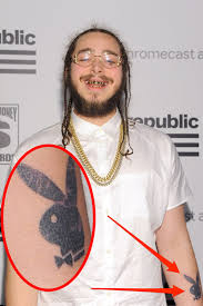 What does the symbol mean?. Post Malone S Tattoos A Complete Guide To The Singer S Body Art Insider