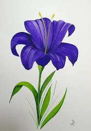 Flor Violeta, Peinture par Irene Pestana Eliche | Artmajeur