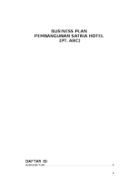 Struktur organisasi kitchen hotel bintang 4. Doc Contoh Bisnis Plan Hotel Alex Butt Academia Edu