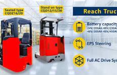 1.5t 2t Retractable Forklift Stacking Electric Reach Truck ...