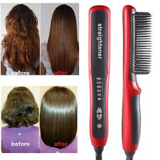 2in1 electric ceramic hair curler straightener brush comb curling styling 2color. Multifunctional Beard Hair Straightener Styler Brush Heat Hair Ceramic Curler Electric Straightener Hot Comb Hair Care Machine Straightening Irons Aliexpress