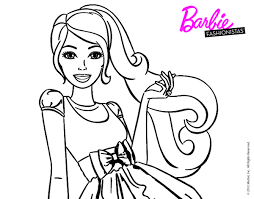 Pin En Dibujos De Barbie Para Colorear