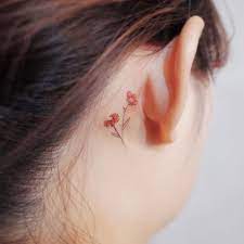 106 Tiny Discreet Tattoos For People Who Love Minimalism By Witty Button Discreet Tattoos Behind Ear Tattoos Flower Wrist Tattoos