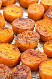 Sweet potatoes are pretty versatile, so they'll cook well at basically any temp, but 400 degrees keeps them soft on the inside and crispy on the outside. Oven Roasted Sweet Potatoes Jessica Gavin