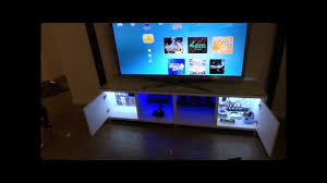 78.7 inches height bedroom furniture. Tv Cabinet Custom Led Lighting Youtube