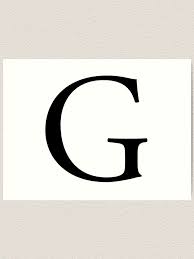 Over 30328 letter g pictures to choose from, with no signup needed. G Alphabet Letter Gee Golf George A To Z 7th Letter Of Alphabet Initial Name Letters Tag Nick Name Art Print By Tomsredbubble Redbubble