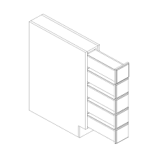 Base Spice Cabinets 6 W X 24 D X 34 1 2 H 5dra Base Cabinets Lily Ann Cabinets Spice Drawer