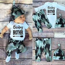 Baby Boy Little Brother 3 Pc Set Wilderness Set Shower Gift Coming Home Outfit Baby Hat Baby Boy Outfits Baby Girl Clothes Boy Outfits
