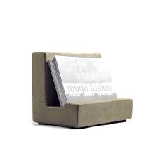 Slant back counter top brochure holder 4 wide tri fold. Gray Concrete Business Card Holder For Desk Office Storage Organization Kolhergroup Handmade Products