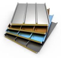 Fireproof Rock Mineral Wool Sandwich Roof Panel with PU Edge ...