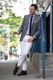 Black Blazer Grey Pants Blue Shirt Purple Shirt Gray Jacket White Pants White Pants Men How To Wear White Jeans Mens White Trousers