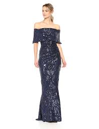 Betsy And Adam Women S Long Off The Shoulder Sequin Dress Read More At The Image Link This Is An Affili Formal Dresses Strapless Dress Formal Sequin Dress