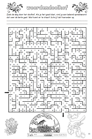 Doolhof Werkboekjes Yurls Net Woordpuzzels Doolhof Puzzel
