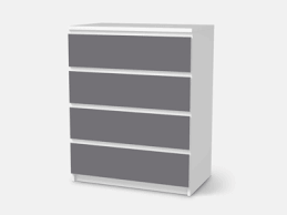Ihr könnt euch die malm kommode aktuell in diversen farben und größen mit 10€ rabatt sichern. Designfolie Grau 2 Fur Dein Malm 4 Schubladen Folie Fur Mobel Ikea Malm Kommode Schubladen Design