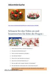 Adventsbraeuche Weihnachten Daf Text Auf Deutsch