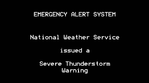 The eas is the nation's public warning system requiring broadcasters, cable television systems, wireless cable systems, satellite digital audio radio service (sdars) providers, and direct broadcast satellite (dbs) providers to provide communications capability for the president to address the american public during a national emergency. Severe Thunderstorm Warning Eas 588 3 28 14 7 49 Pm Youtube