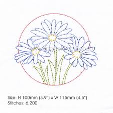 Check spelling or type a new query. Daisy Floral Circles Outlines Couture Princess Embroidery