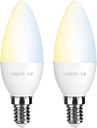 2xwifi rgb smart led light bulb for apps by ios android amazon alexa google home. Le Smart Led Light Bulbs E12 Candelabra Light Bulbs Works With Alexa And Google Home Tunable White 2700k 6500k Dimmable With App 40 Watt Equivalent No Hub Required 2 4ghz Wifi Only 2 Pack