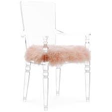 Monaco Dining Chair With Mongolian Fur In 2020 Lucite Chairs Dining Chairs Mongolian Fur