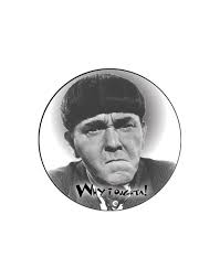 Moe Button-Three Stooges Rock Buttons