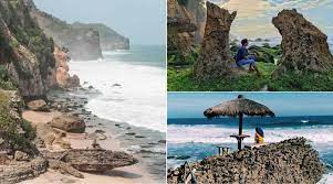 Pantai karang bolong di kecamatan cinangka, kabupaten serang, banten, bagai menjadi magnet yang selalu menarik pengunjung untuk datang. Jam Operasional Pantai Karang Bolong 10 Pantai Di Anyer Yang Tidak Ada Karang 2021 Sepi Masih