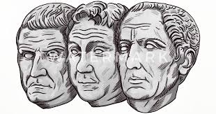 Tricumviaat van Caesar Pompeius Crassus' Onderzetters