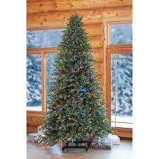 7 9 Adjustable Grow Stow Pre Lit Led Artificial Christmas Tree Costco