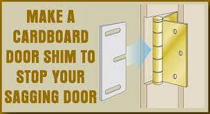 But over time, your rectangle has become a parallelogram. How To Fix A Door That Is Sagging Or Hitting The Door Frame