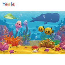 Berharap postingan gambar hewan laut animasi diatas bisa berguna buat kalian. Yeele Kartun Hewan Laut Fotografi Latar Belakang Hiu Ikan Dasar Laut Pesta Ulang Tahun Bayi Foto Latar Belakang Untuk Foto Studio Background Aliexpress