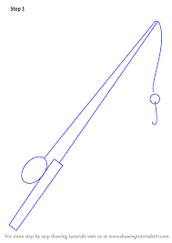 Learn How To Draw Fishing Pole Everyday Objects Step By Step Drawing Tutorials Fishing Pole Learn To Draw Everyday Objects