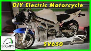 Buy an old motorcycle for cheap and convert it into an incredibly cool electro motorcycle. Electric Motorcycle Suzuki Sv650 Conversion Youtube