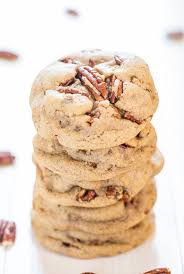 Beat in vanilla, salt, and flour, scraping down sides of bowl, just until dough comes together. Soft Butter Pecan Cookies Recipe Averie Cooks