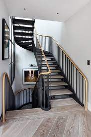 The Second Light And Sophisticated Style Private House In London Photos Ideas Design Staircase Interior Design Staircase Design Interior Stairs