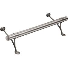 Corner, end, gate posts and gates not included. Bar Foot Rail Markstaar Satin Stainless Steel 44 Fr1010 2 10 Ft Stainless Steel Foot Rail Kit In Brushed Stainless Polished Stainless Satin Stainless And Brass Foot Railing Bar Railing And Foo