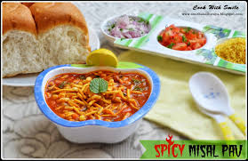 Misal Pav Recipe Spicy Kolhapuri Misal Pav Usal Misal Pav Cook With Smile Misal Pav Recipes Pav Recipe Spicy Recipes
