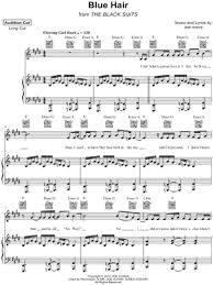 Through these tabs you'll improve your technique by learning many beautiful blues compositions. Blue Hair From The Black Suits Sheet Music In E Major Transposable Download Print Sku Mn0179298