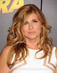 Connie Britton White Sleeveless Evening Dress 'American Ultra' LA Premiere 