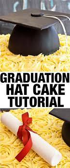 Learn How To Make Graduation Hat Cake This Easy Graduation Cap Cake Tutorial Includes Step By Step Instructio Graduation Cap Cake Graduation Desserts Cap Cake