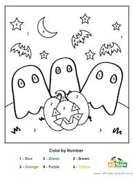Show your kids a fun way to learn the abcs with alphabet printables they can color. Halloween Color By Number All Kids Network