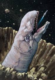 En la franquicia de la guerra de las galaxias los exogorth o babosas espaciales junto con los tibidees son seres de base silícica que son capaces de sobrevivir en el espacio Exogorth Explore Tumblr Posts And Blogs Tumgir